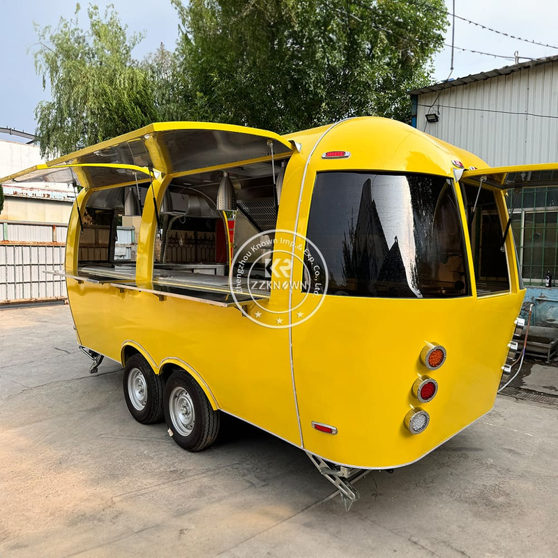 Fully catering Equipped Food Truck hot dog food cart USA Customized Food Trailer With Full restaurant Kitchen Equipments