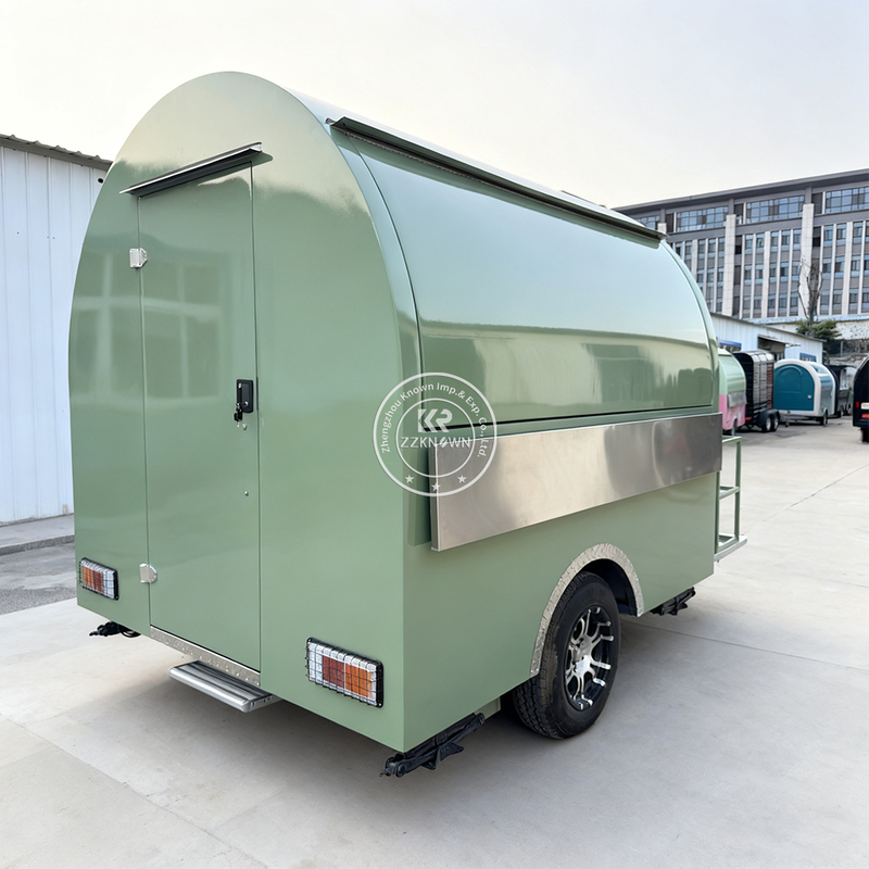 2.5M Custom Mini Food Trailer | Stainless Steel Mobile Snack Cart for Sale