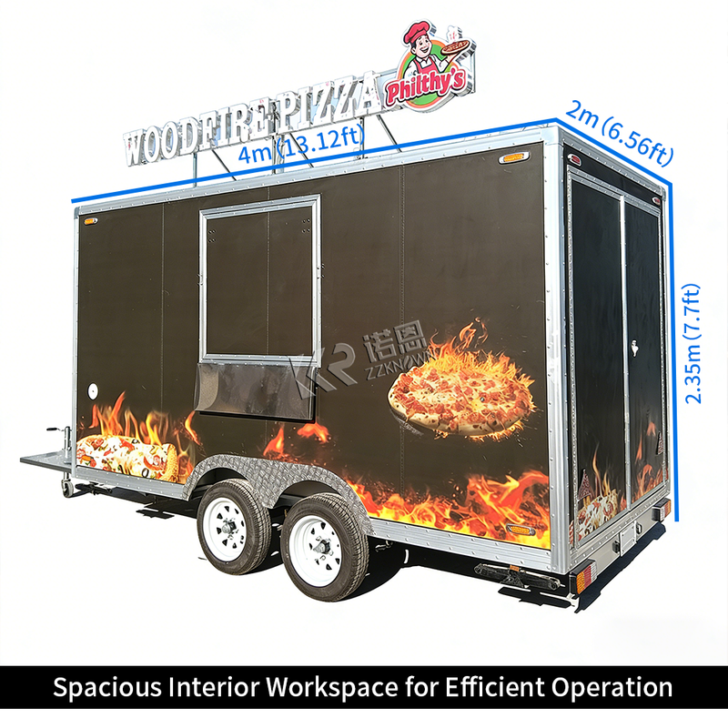 4M Australia Standard Pizza Trailer – Custom Mobile Pizza Food Trailer for Street & Event Business