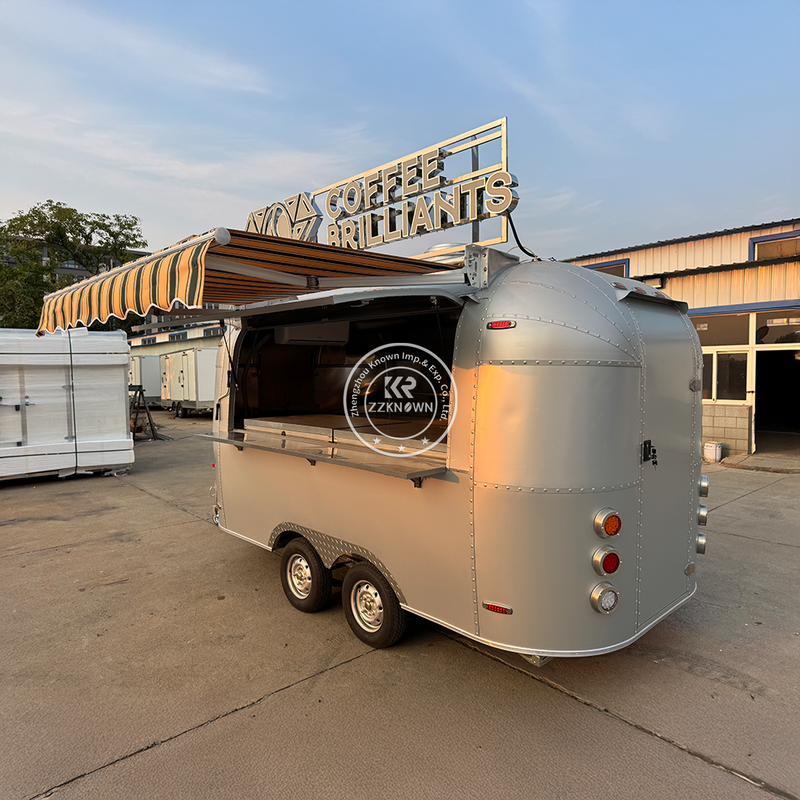 110V Aluminum Food Trailer with Canopy and Sink – U.S. Ready Mobile Unit