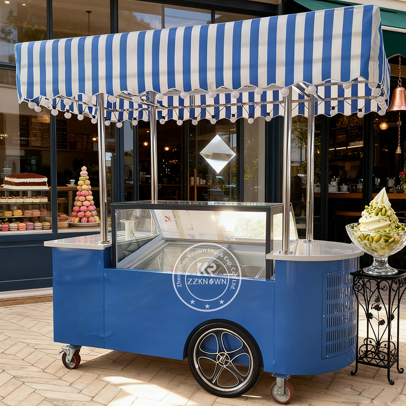 Ice Cream Cart – KN-ANBE | Professional Ice Cream Refrigerator Display Cabinet Cart