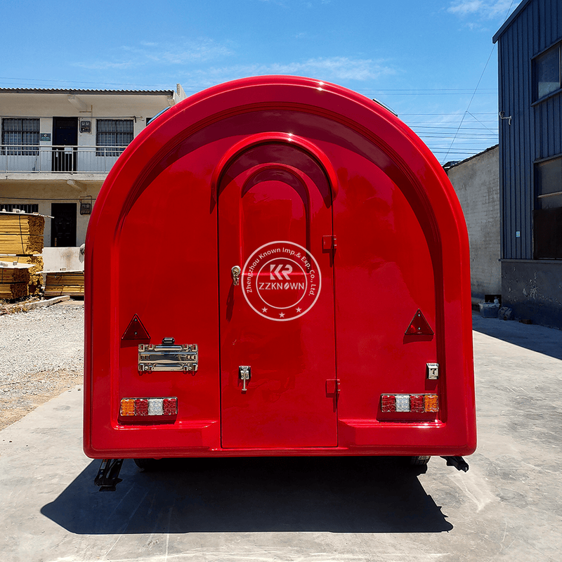 Custom KN-FR250W Snack Trailer for Sale | AU Standard Fiberglass Food Cart Manufacturer