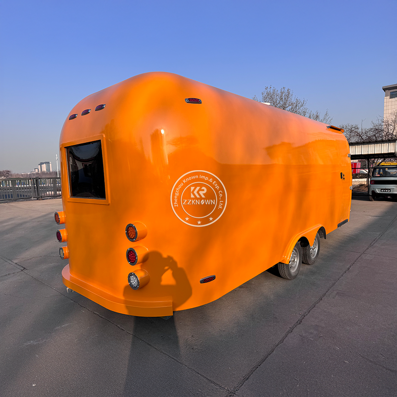 ZZKNOWN 2025 Premium Airstream Food Trailer – 5.7m Customizable Mobile Kitchen food truck