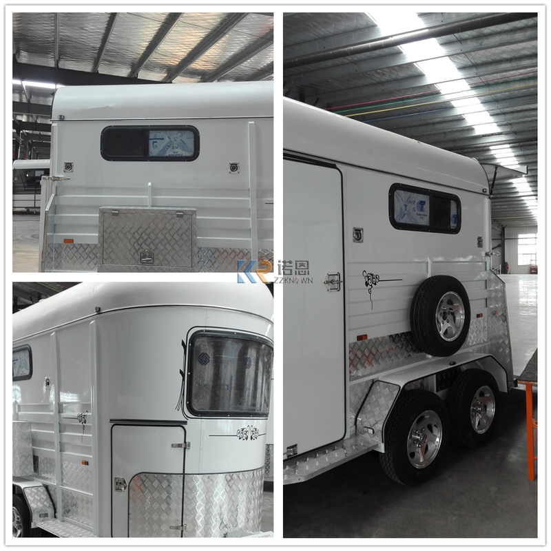 2HSL-E Two Horse Straight Load Economy Best Price 2 Horse Trailer Float with Living Area Ready For Sale