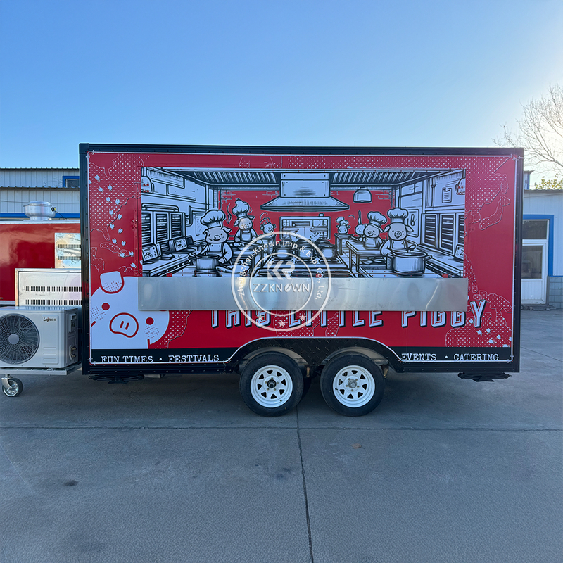 Custom Multifunctional Deep Fryer Food Trailer Pizza Fast Food Truck Ice Cream Fast Food lunch trucks for sale
