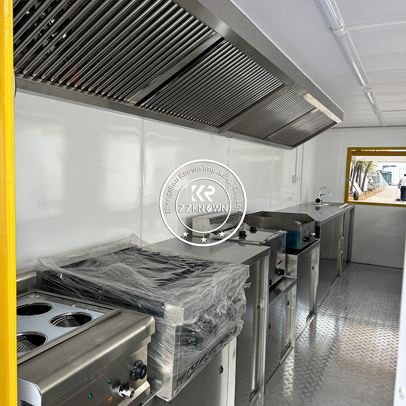 Custom Prefab Mobile Shipping Container Coffee Shop Luxury Restaurant Shipping Container Bar FOOD Kiosk with Kitchen for Sale