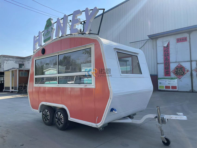 KN-YX-400X Hot Selling Mobile Food Kiosk Catering Trailer Sushi Food Truck Coffee Stall Food Van