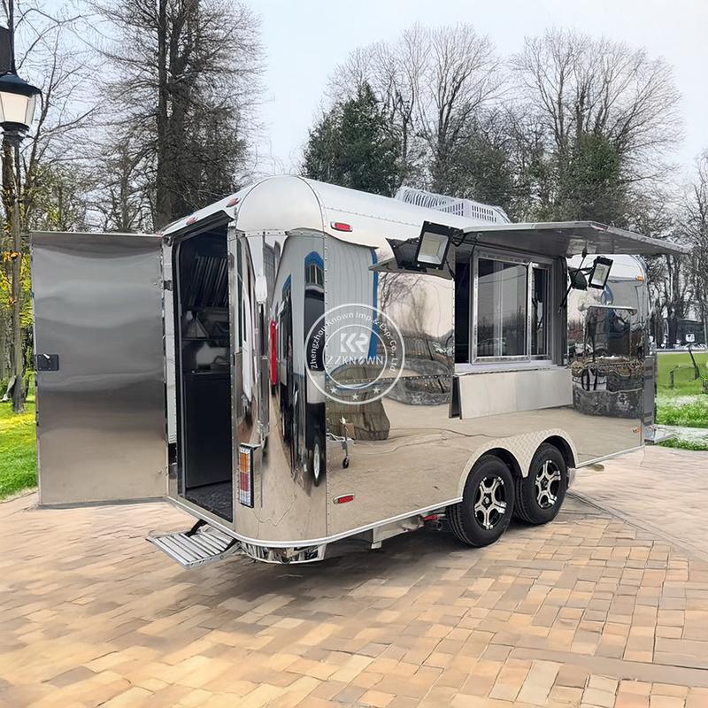 High-End 4.9M Airstream Food Trailer Manufacturer – Customizable Mobile Kitchen Solutions for Global Markets