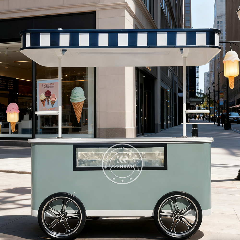 The Classic European Gelato Push Cart