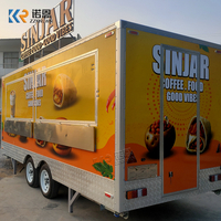 5M Australia Standard Coffee Burger Fries Food Trailer for Sale