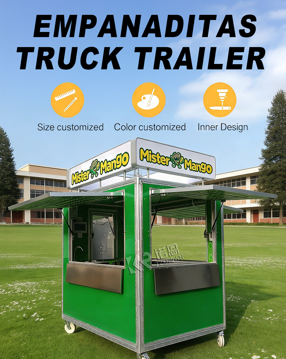 KN-FS220 Empanaditas Pastry Small Food Kiosk for Sale