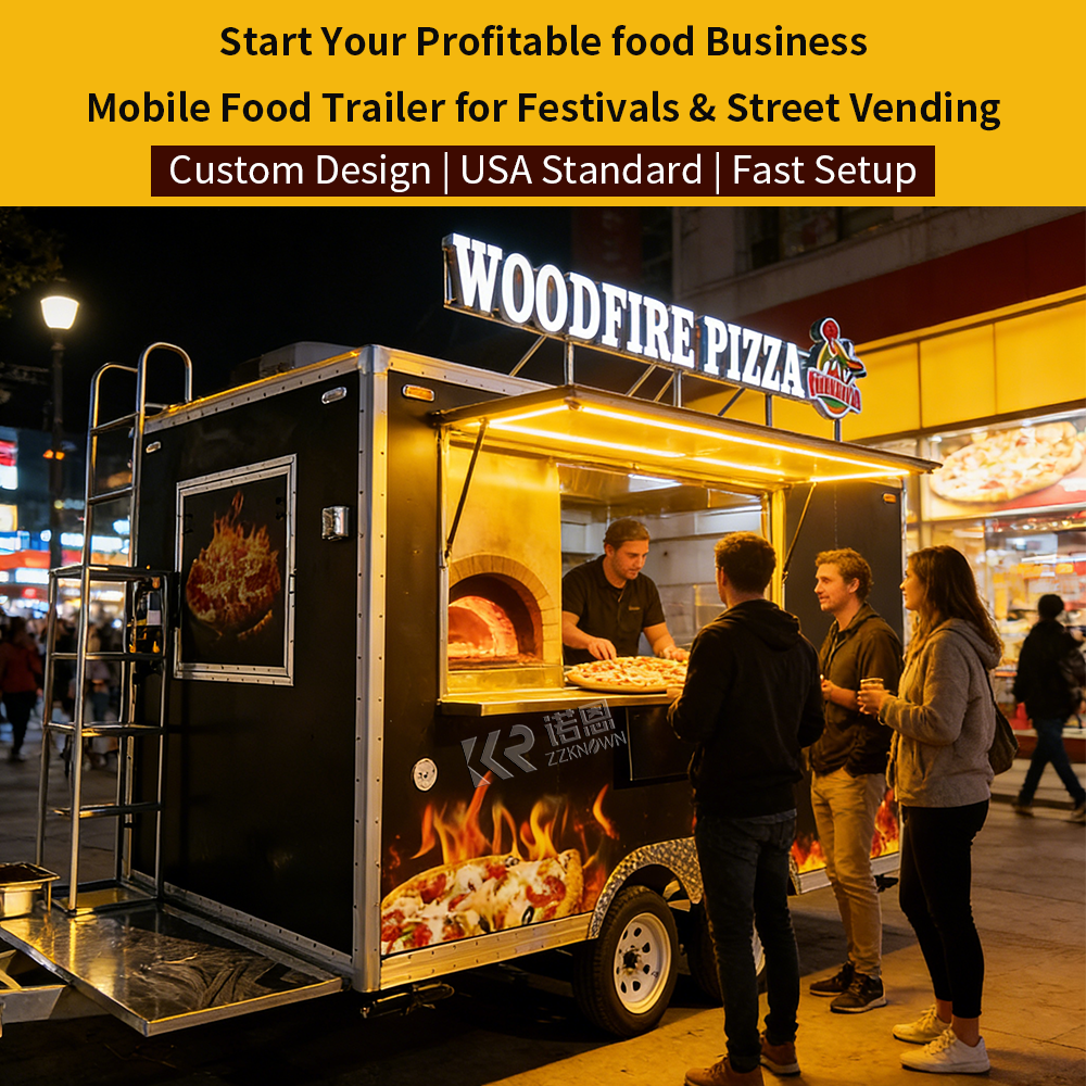 4M Australia Standard Pizza Trailer – Custom Mobile Pizza Food Trailer for Street & Event Business