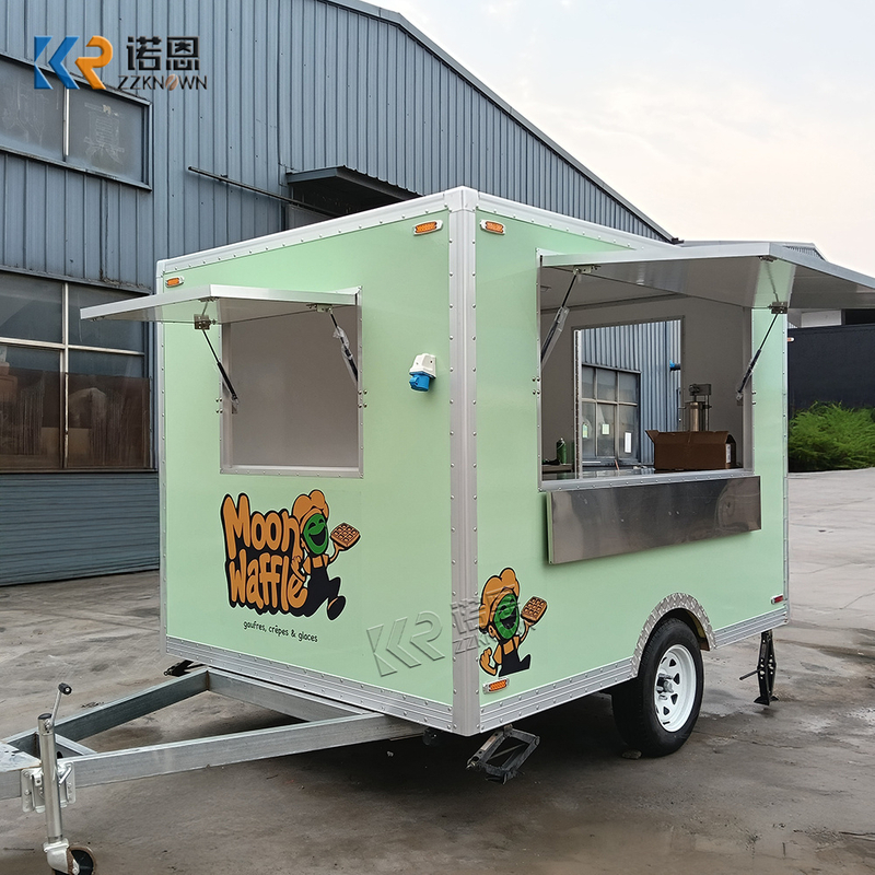 ​Commercial Fiberglass Waffle Truck for Sale | Custom Mobile Waffle Food Truck (EU Standard)