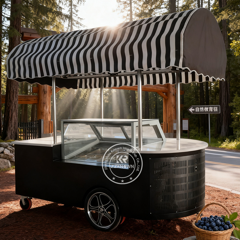 Ice Cream Cart – KN-ANBE | Professional Ice Cream Refrigerator Display Cabinet Cart