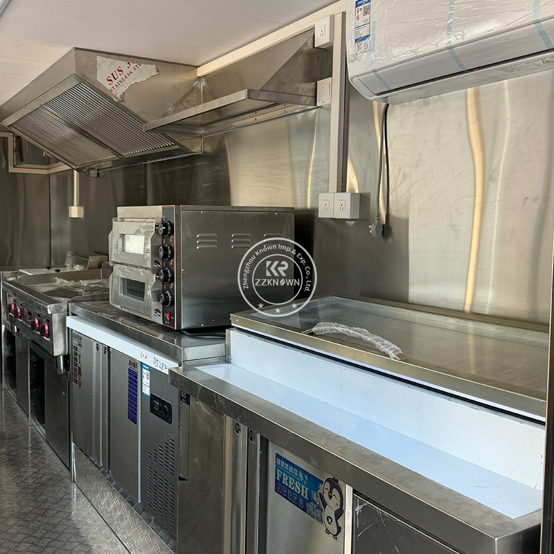 Mobile Container Restaurant with Canopy | ZZKNOWN Custom Food Trucks