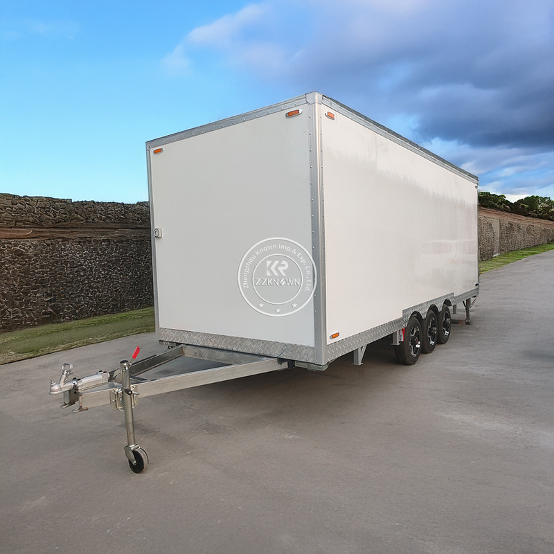 5.8M Portable Toilet Trailer | Dual-Gender Fiberglass Restroom