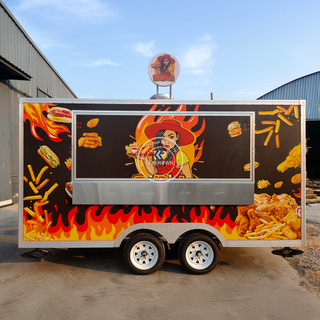 Custom 4m Pink Burger Food Truck Trailer for Sale | ZZKNOWN Manufacturer