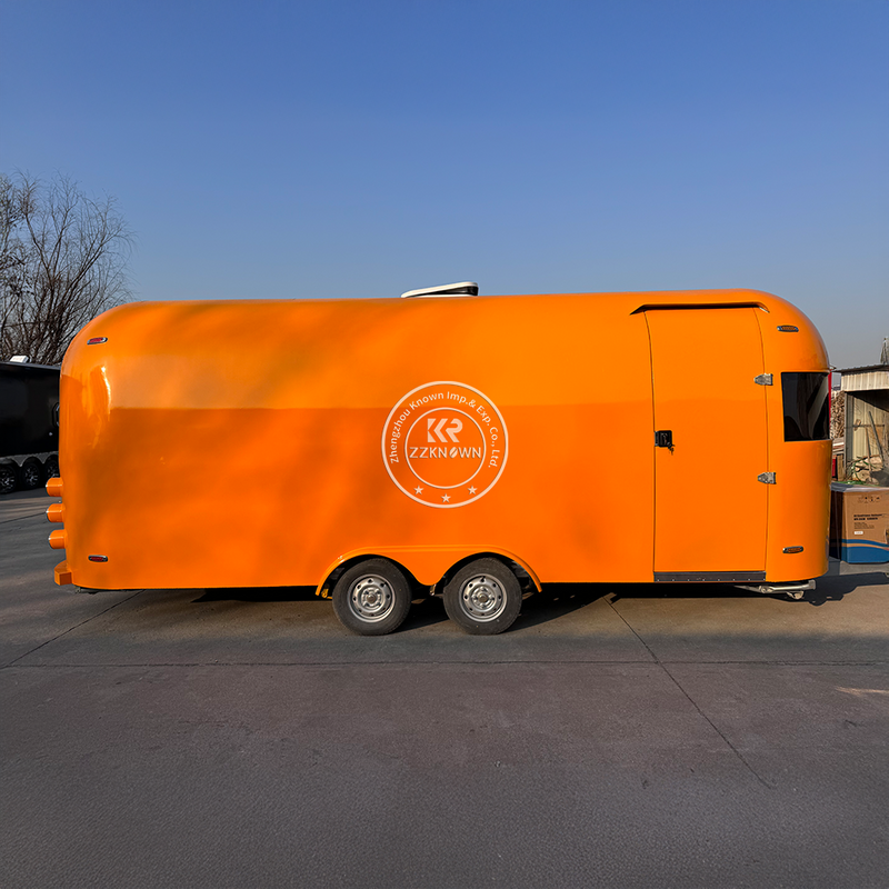 ZZKNOWN 2025 Premium Airstream Food Trailer – 5.7m Customizable Mobile Kitchen food truck