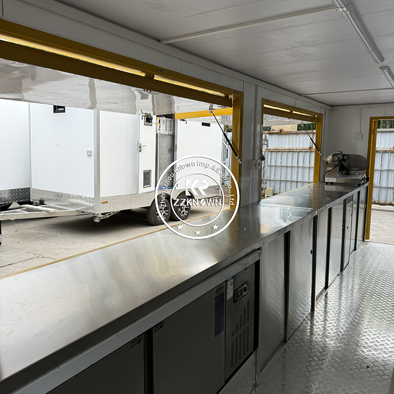 Custom Prefab Mobile Shipping Container Coffee Shop Luxury Restaurant Shipping Container Bar FOOD Kiosk with Kitchen for Sale