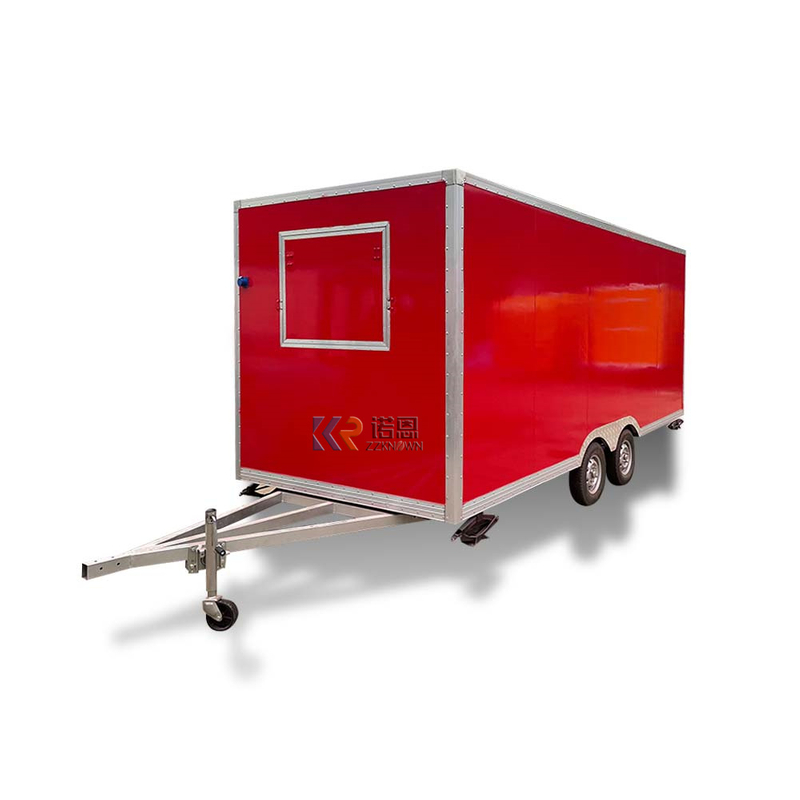 KN-FS-490 Food Display Food Trailer With Deep Fryer Carts Mobile Trailers Small Design Kiosk Trailer Mobile Food Cart