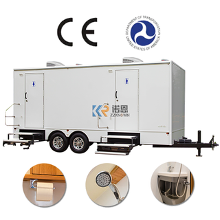 2023 Latest Design Portable Toilet Trailer Outdoor Luxury Shower Rooms For Sale Mobile Restroom Trailer