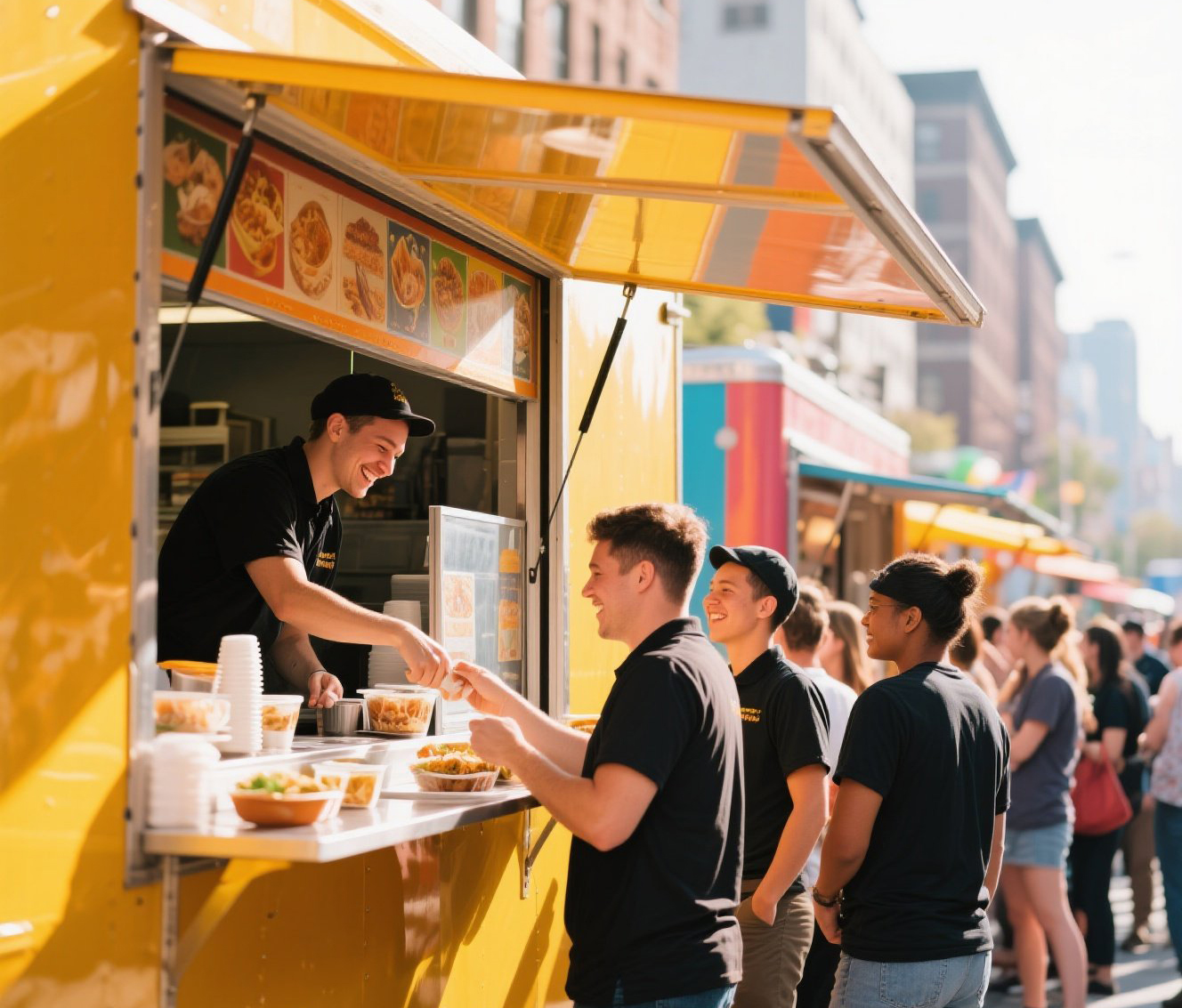 jimeng-2025-07-25-3284-Open window of a food trailer with a lin...
