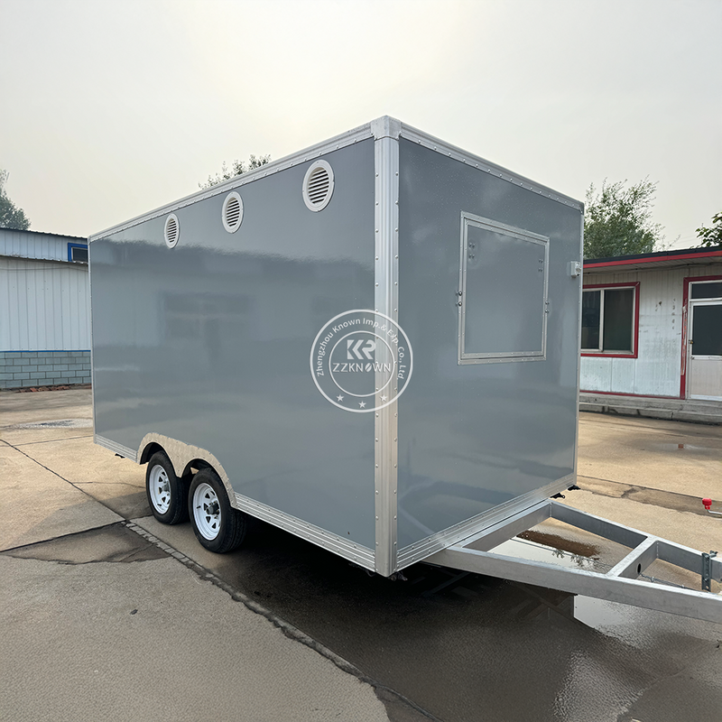 4-Meter Square Food Trailer brand new food truck for sale - Premium FRP & Stainless Steel Concession Trailer