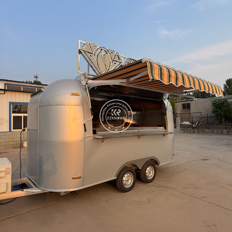 110V Aluminum Food Trailer with Canopy and Sink – U.S. Ready Mobile Unit