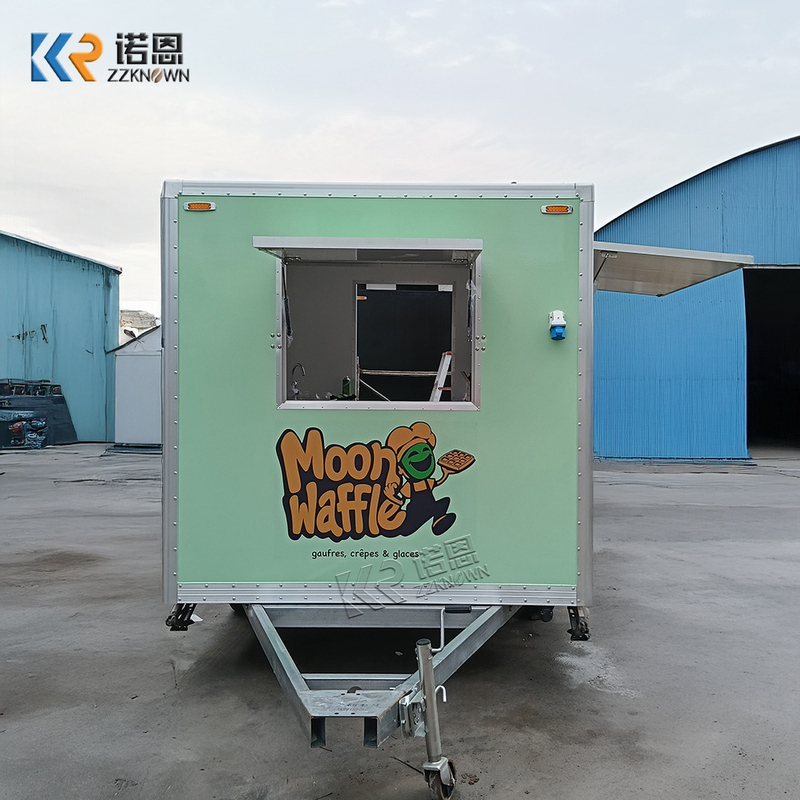 ​Commercial Fiberglass Waffle Truck for Sale | Custom Mobile Waffle Food Truck (EU Standard)