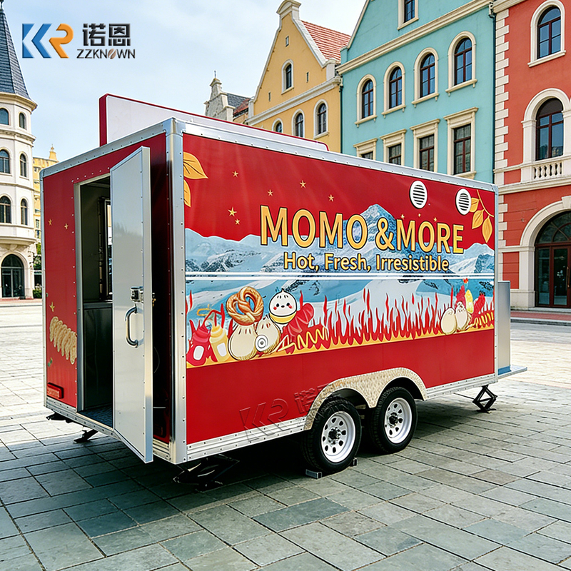 Custom Dumpling Momo Food Truck Trailer for Sale