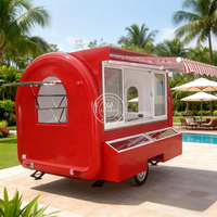 Custom Snack Cart | Mobile Food Trailer with Stainless Steel Kitchen
