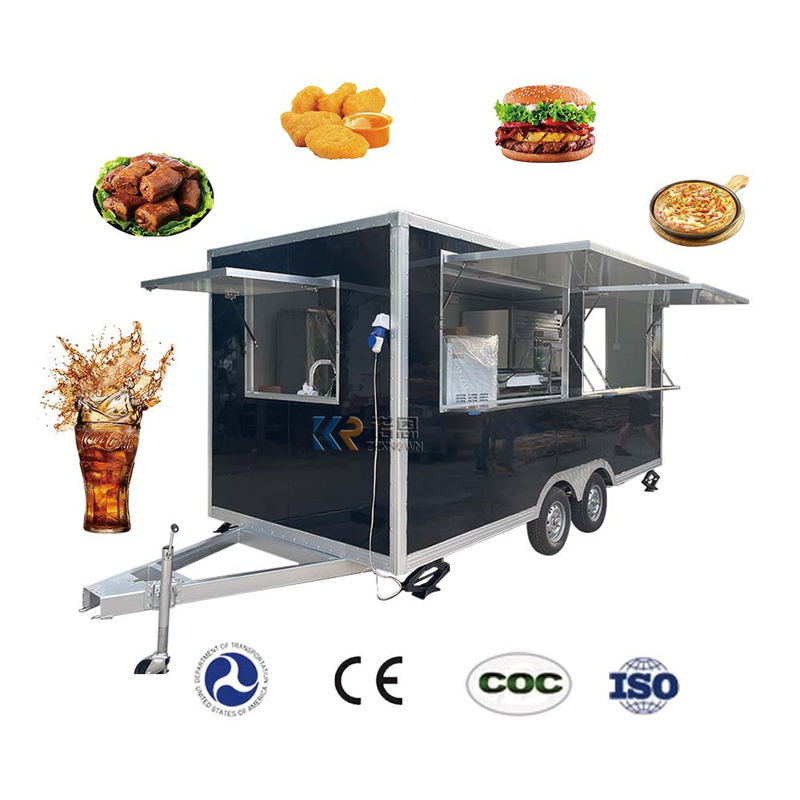 KN-FK-400S Australian Standard Food Trailer Food Cart Cooking Trailer Kiosk Food Concession Trailers