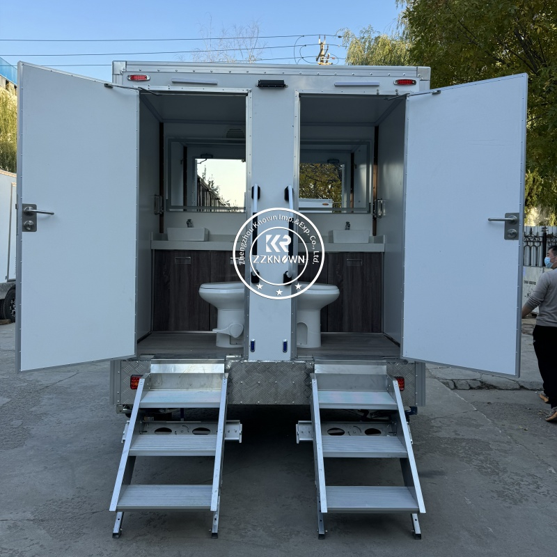 KN-220CS 7.2ft Outdoor Mobile Portable Toilet Trailer Portable Restroom for Sale