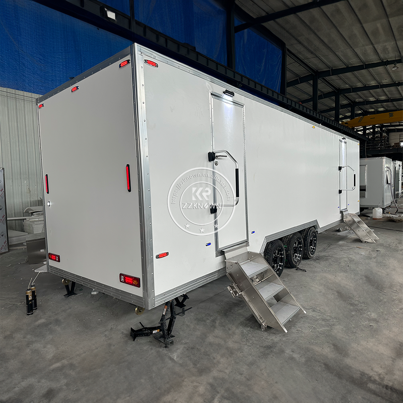 KN-850CS 8.5m 2 Rooms Mobile Public Portable Toilet Trailer Restroom Trailers Convenient Washroom 