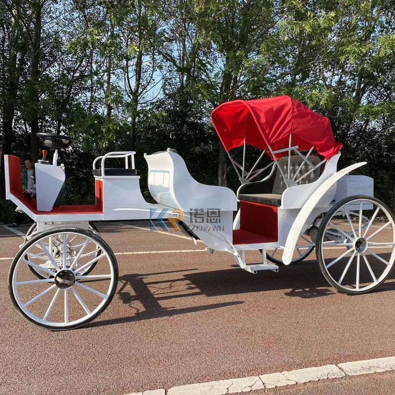 Hot Sale Amusement Park Sightseeing Reception Carriage/Luxurious Three-row Long-range Lithium Battery Sightseeing Carriage