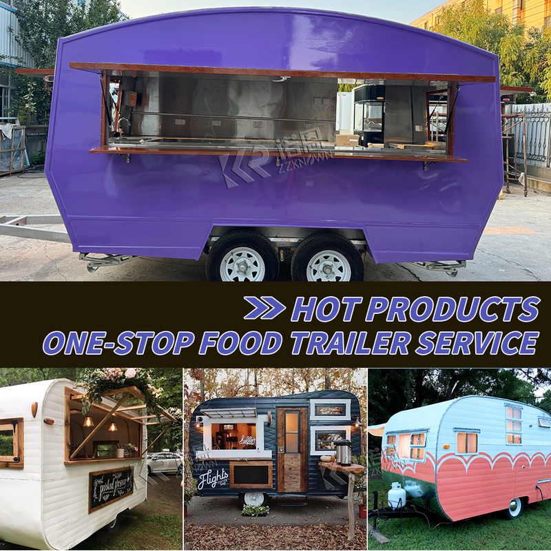 13ft Customized Catering Van with Cooking Equipment Commercial food Truck trailer mobile dining car food trailers