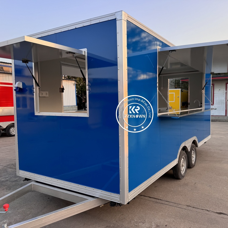 EU Standard 4.8m Towable Food Trailer for Sale | Custom Mobile Snack Cart