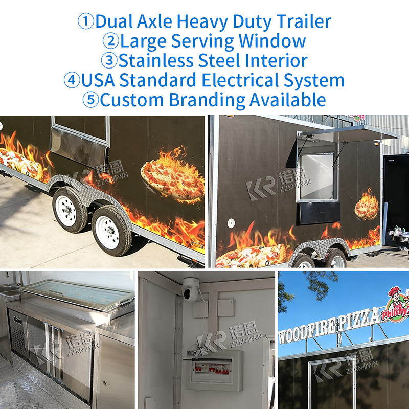 4M Australia Standard Pizza Trailer – Custom Mobile Pizza Food Trailer for Street & Event Business
