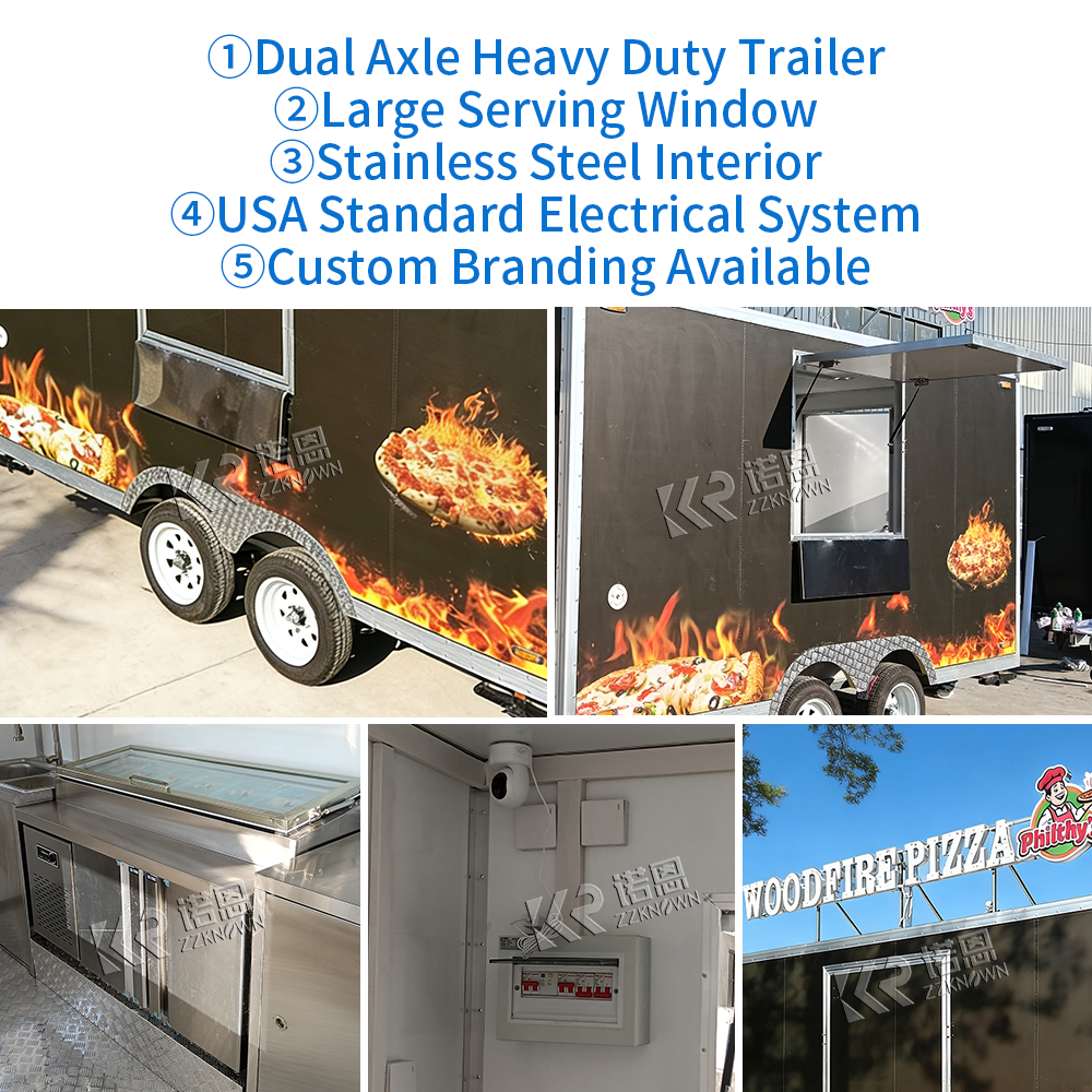 4M Australia Standard Pizza Trailer – Custom Mobile Pizza Food Trailer for Street & Event Business