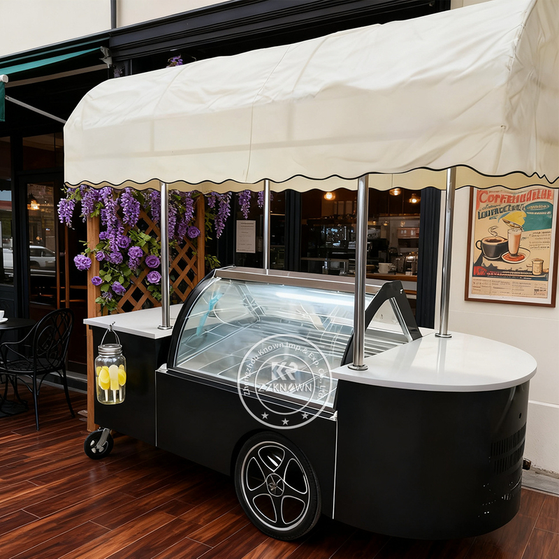 Ice Cream Cart – KN-ANBE | Professional Ice Cream Refrigerator Display Cabinet Cart
