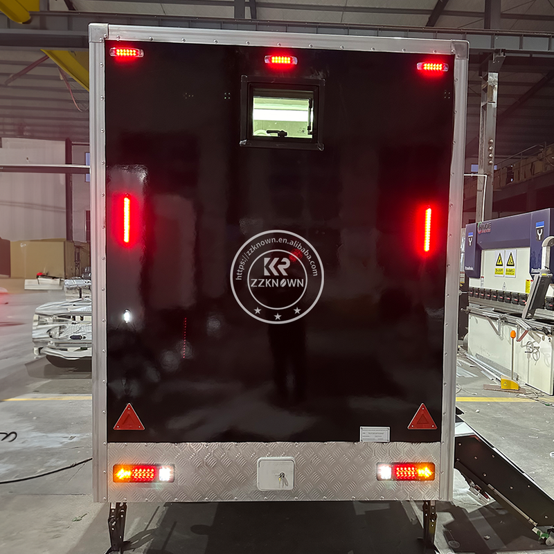 KN-300CS 9.8ft 2 Rooms Customized Luxury Restroom Toilets Outdoor Bathroom Trailer Mobile Toilet Portable Restroom Toilet Trailer