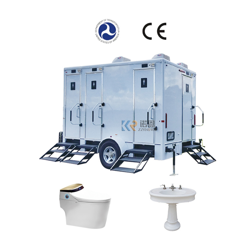 Mobile Toilet And Shower Trailer Portable Public Rooms Mobile Vip Restroom Trailer Luxury Portable Toilets For Sale
