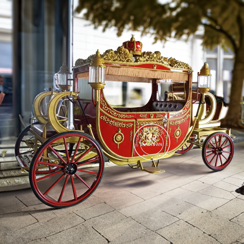 OEM Electric Horseless Carriage Royal Horse Carriage Manufacturer Wedding Wagon For Sale Retro Style Horse-drawn Carriage Manufacturer