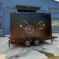 3.5M Portable Toilet Trailer | 4-Room Mobile Restroom for Weddings & Events