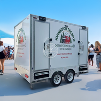 3.5m Mobile Toilet Trailer with Shower | Dual Restroom Units, 110V AC, Canadian Standard | Customizable Logo