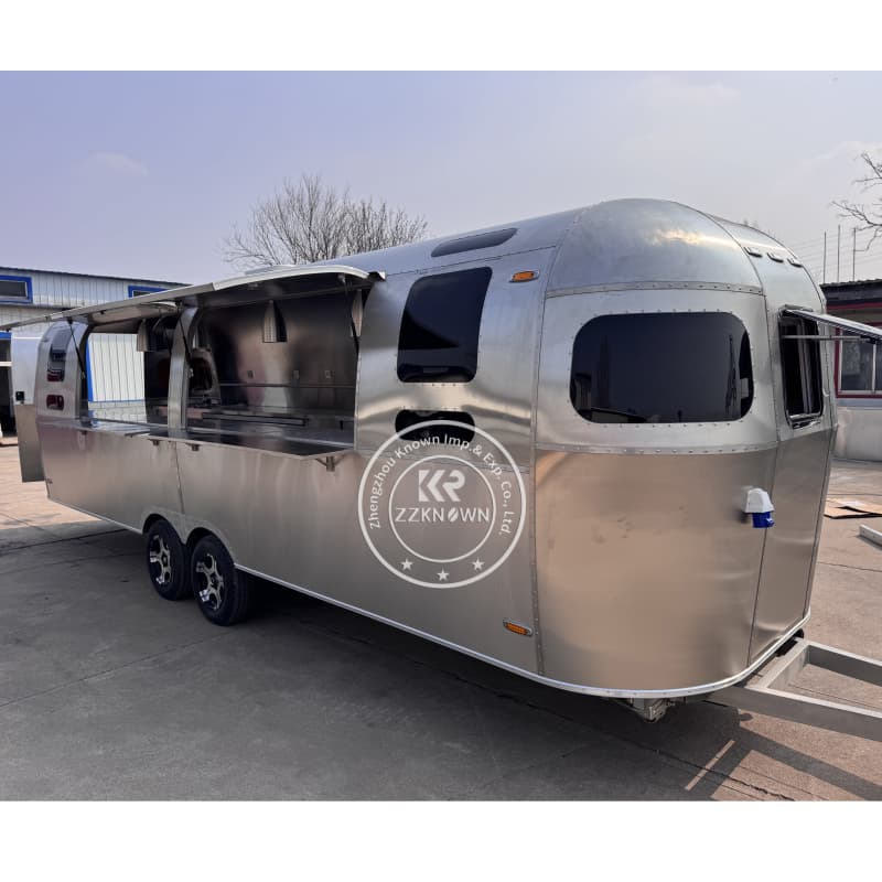 ZZKNOWN Multifunction Airstream Food Trailer - A Case Study in Custom Mobile Kitchen Excellence