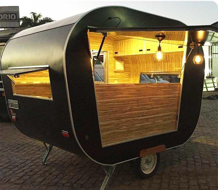 Mobile Coffee Vending Trailer Street Bar Trailers Fast Food BBQ Truck Hot Dog Cart Pizza Snack Vans
