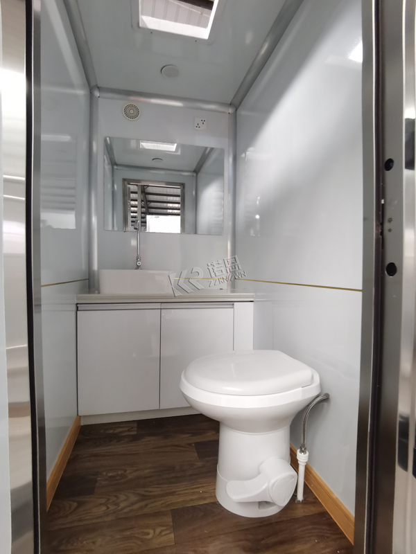 KN-220CS 2 Toilets Small Portable Toilet Trailer Outdoor Restroom