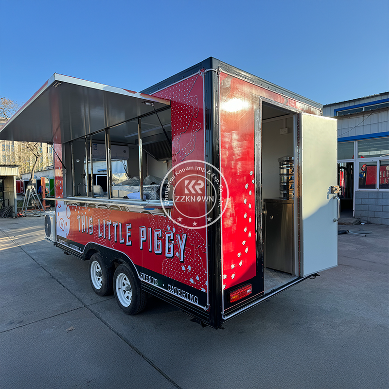 Custom Multifunctional Deep Fryer Food Trailer Pizza Fast Food Truck Ice Cream Fast Food lunch trucks for sale