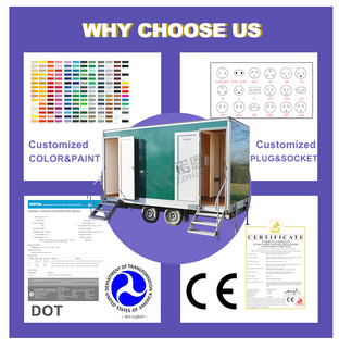Mobile Portable Toilets Rental Toilet Restroom Trailer Shower And Toilet Cabin Luxury Vip 